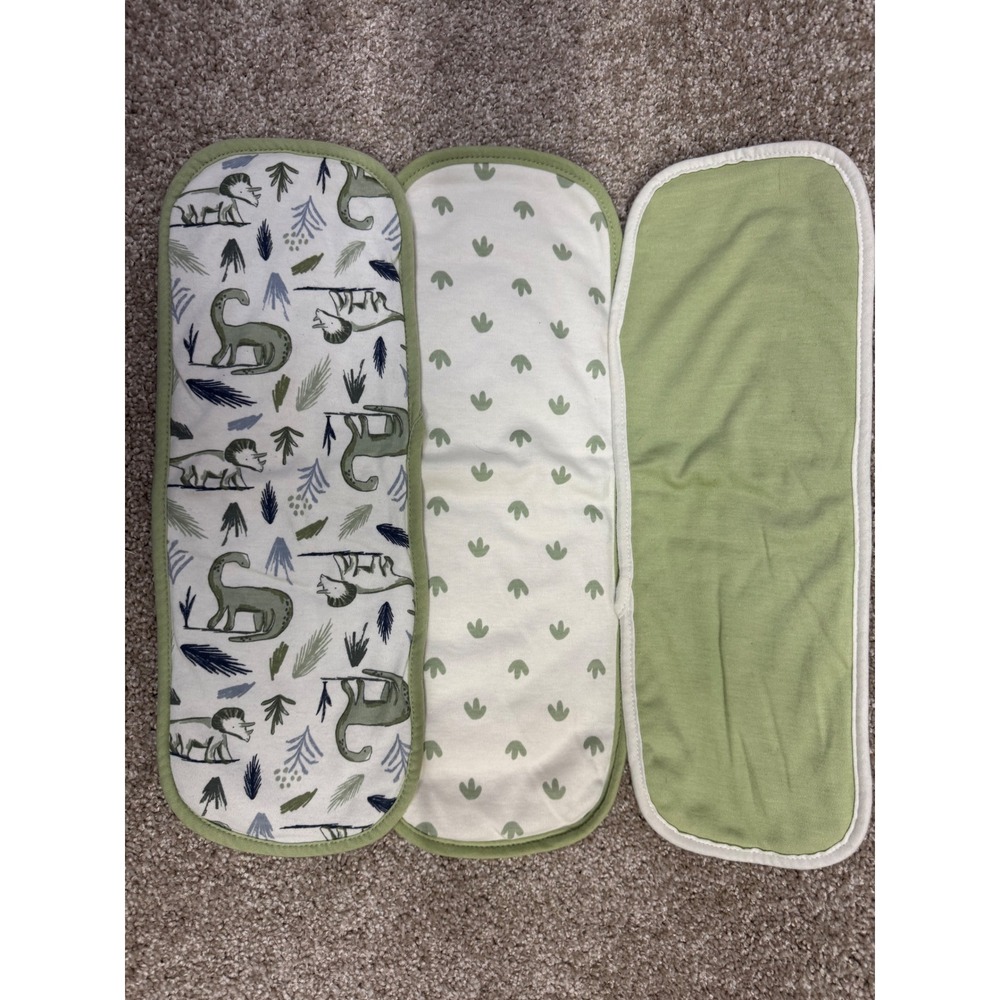 Cincobebe & Dreamyguy Burp Cloth Lot Dinosaur Anchor Floral Green Blue 8pc